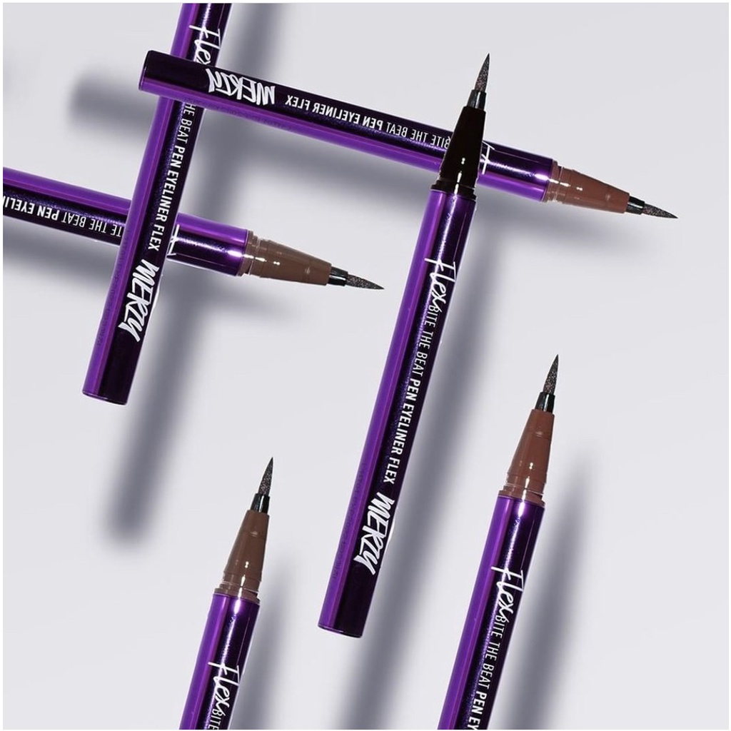 Bút kẻ mắt nước Merzy Bite The Beat Pen Eyeliner Flex 0.6g