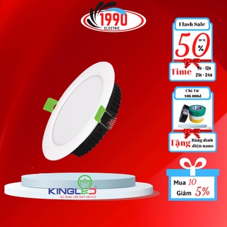 Đèn led âm trần bóng đèn led Ruby 8w 12w đổi màu thiết bị điện Kingled