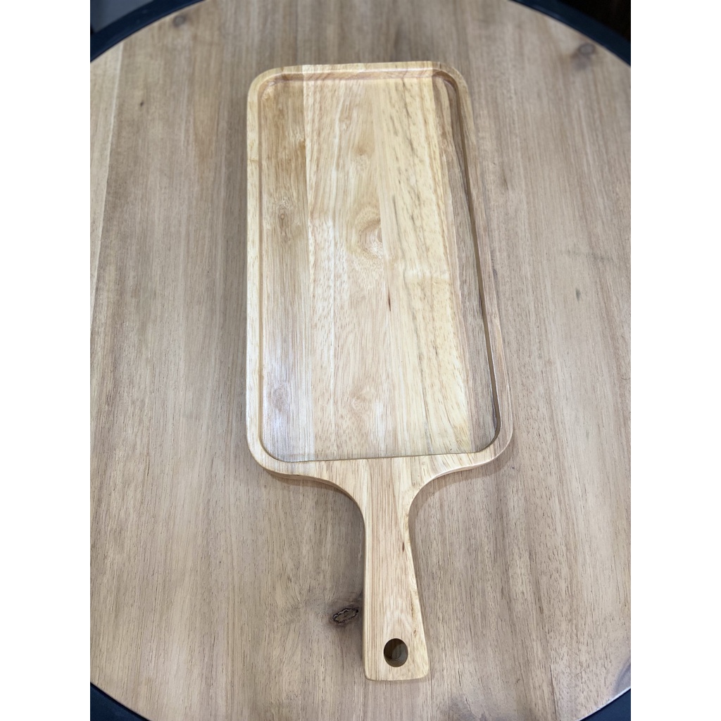 Thớt Gỗ cao su Nhập Khẩu Nhật Nguyên Khối, Thớt Decor  Khay Đựng Đồ Ăn/Decor