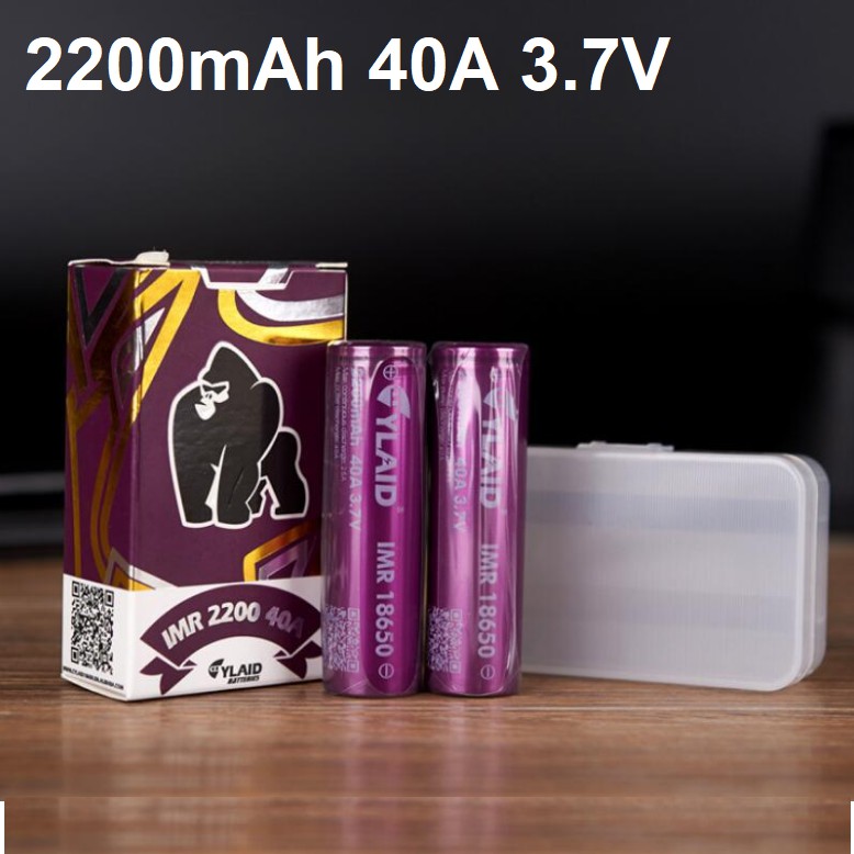 Pin Cylaid 18650 40A dung lượng 2200mah dùng cho các thiết bị điện tử