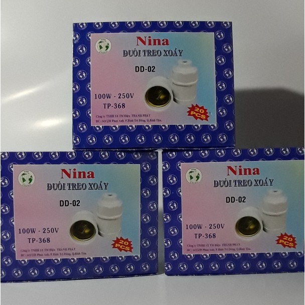 ĐUI TREO XOÁY NINA CHỊU TẢI 100W - 250V - E27 chất lượng cao