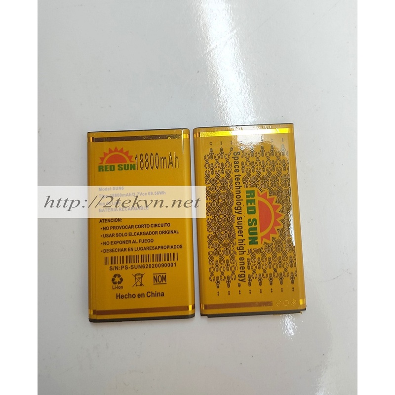 Pin thay thế điện thoại 4 sim red sun 6