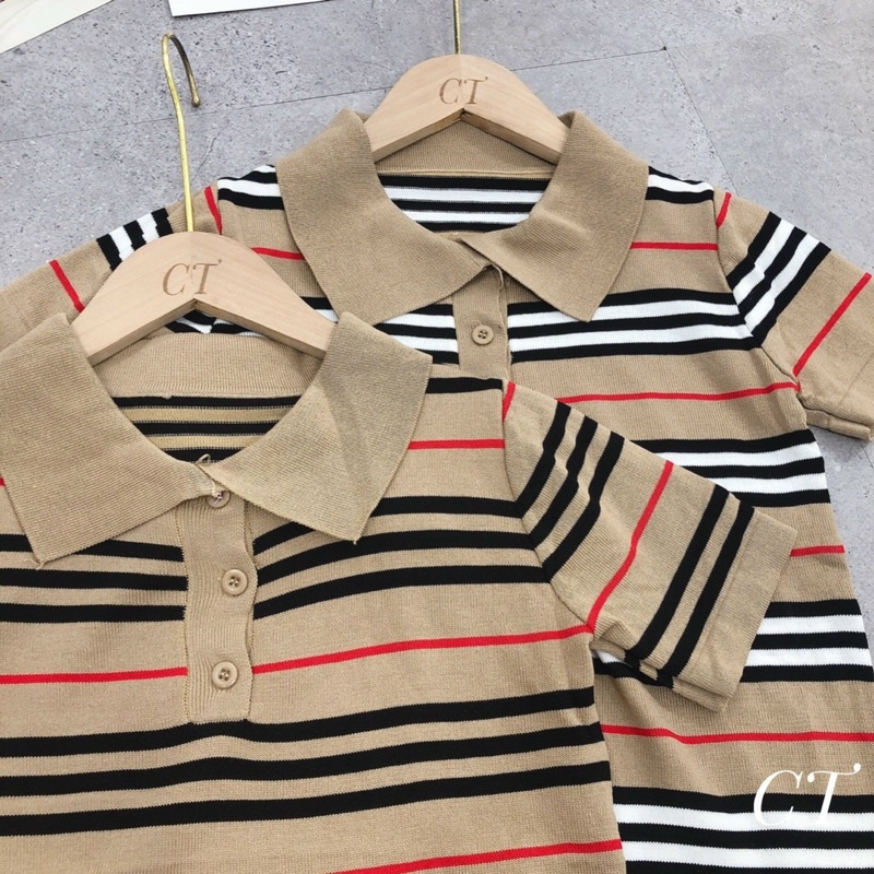 ÁO LEN KẺ CỔ ĐỨC LỊCH SỰ MS10077