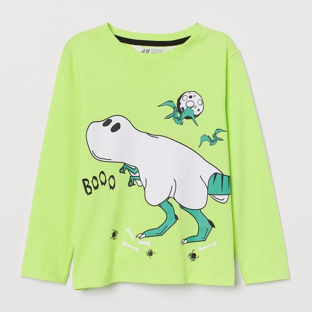 Set áo thun dài tay bé trai HM authentic