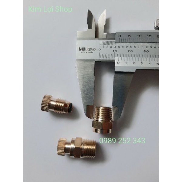 Ốc xả đáy bình máy nén khí Mini Ren 13mm  100% đồng thau