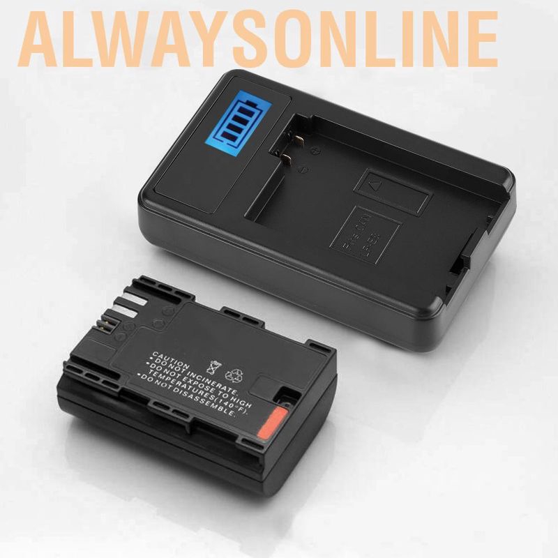 Bộ Sạc Pin Cho Máy Ảnh Canon Eos 550d 600d 650d 700d Lp-E8+Lcd