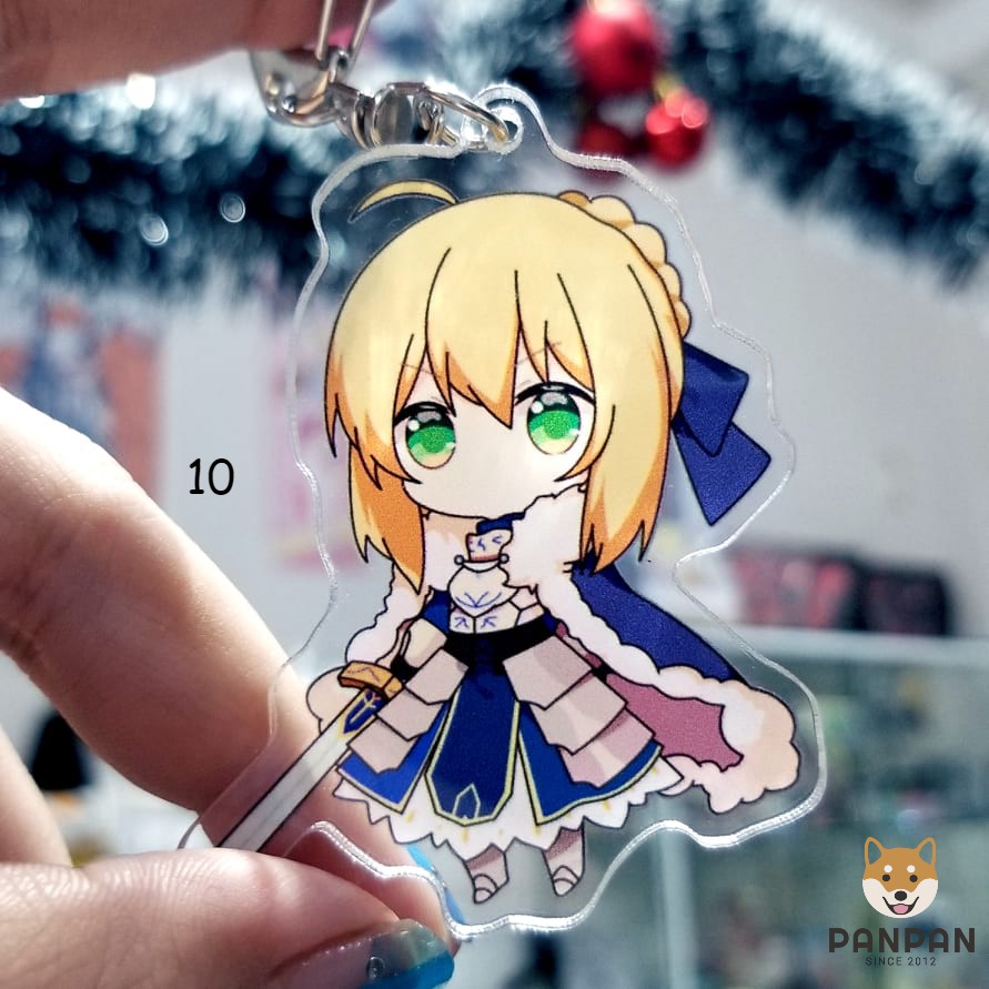 Móc Khoá Anime Mica Acrylic Fate/Grand Order 10 nhân vật (6cm)