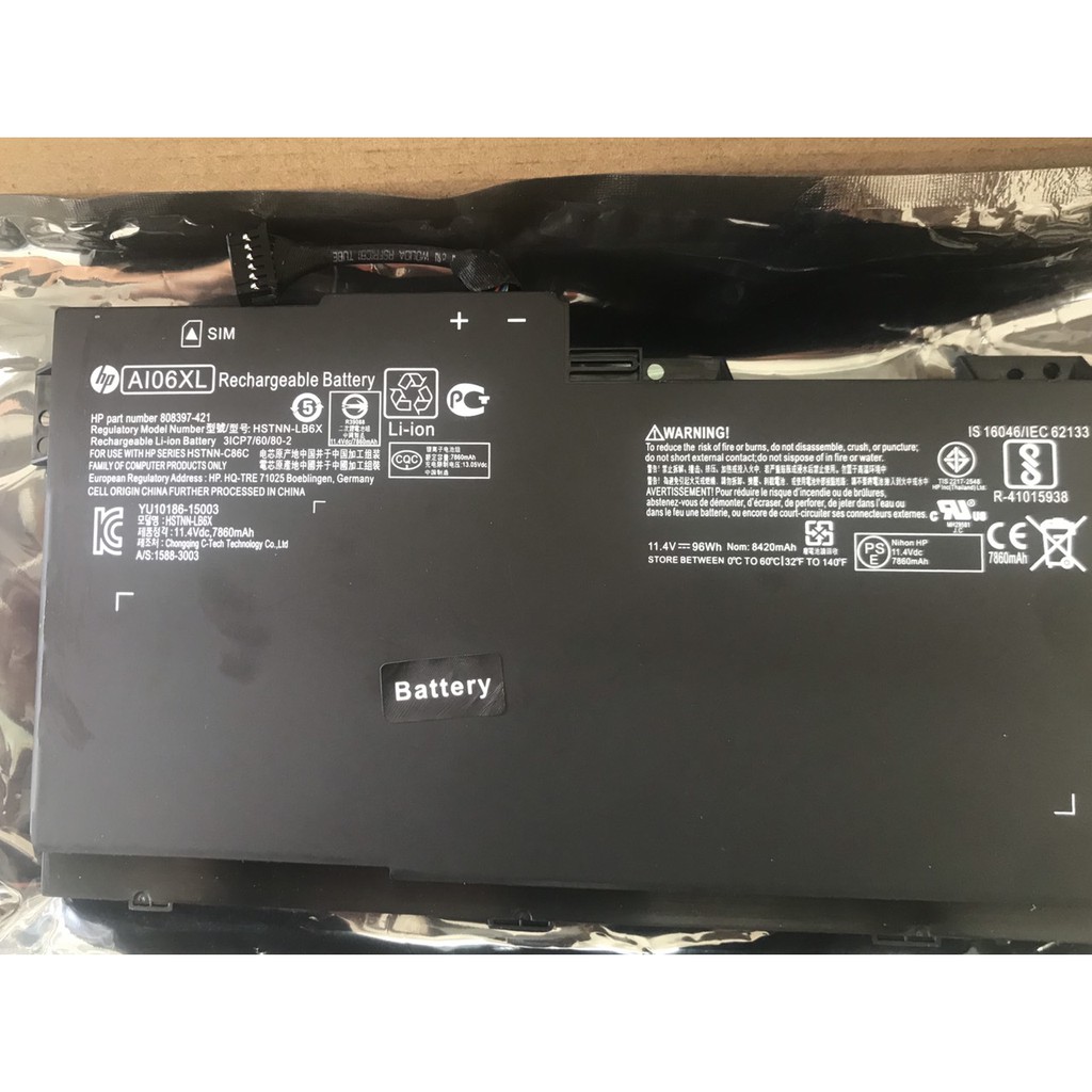 Pin (Original)96Wh HP ZBook 17 G3 AI06XL Battery