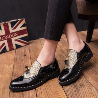 Men's fringed loafers