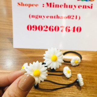 Buộc Tóc - Cài Tóc Hoa Cúc Hàn Quốc.
