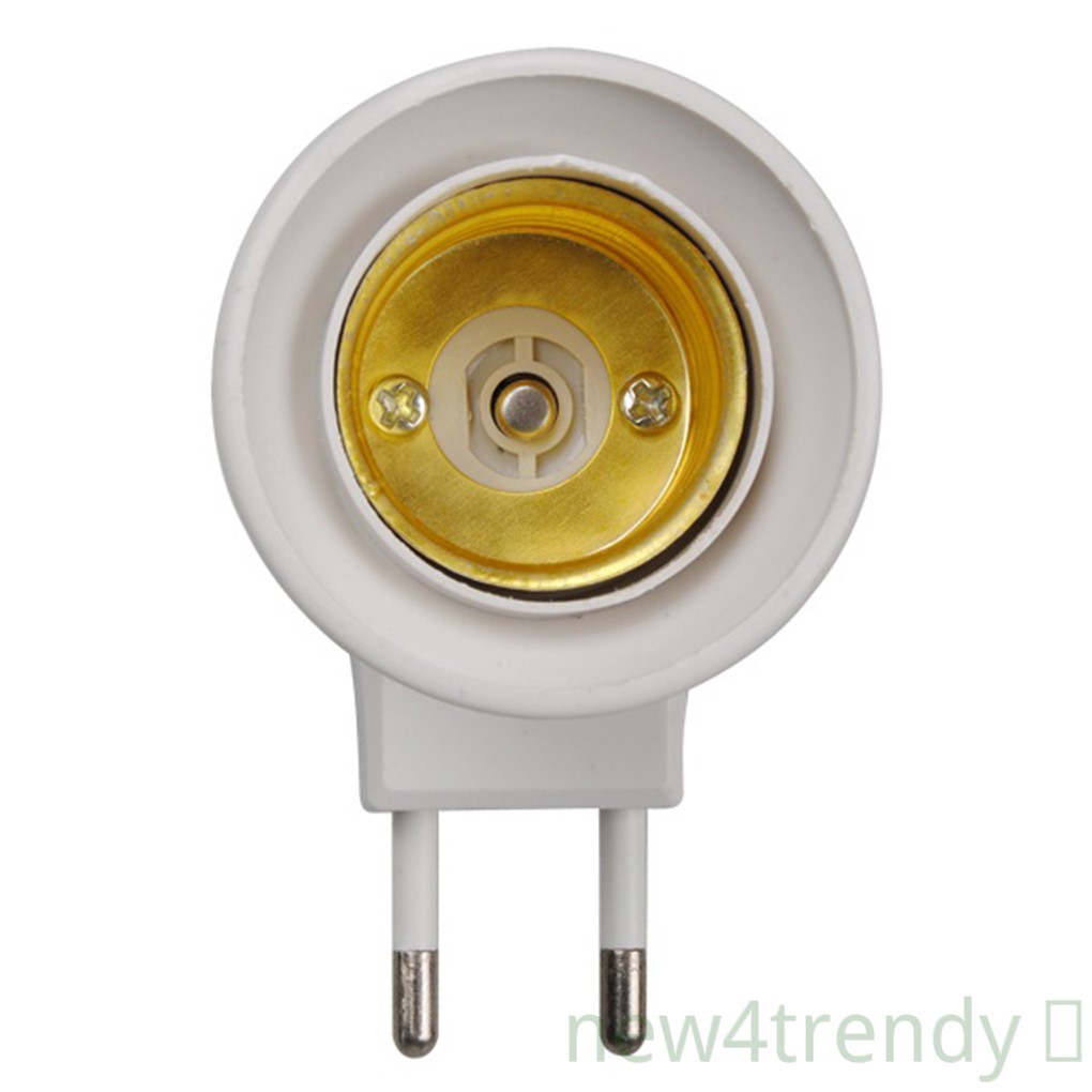 Đế cắm bóng đèn E27 phích cắm Eu có công tắc