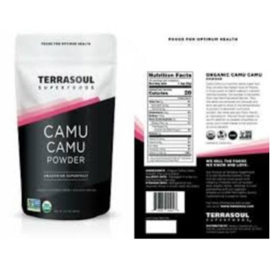 Bột Camu hữu cơ Terrasoul Superfoods 99 gr nhập khẩu Peru chứng Nhận Hữu Cơ USDA