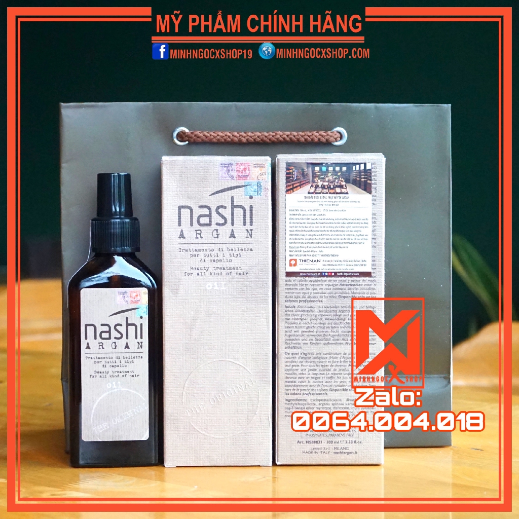✅[RẺ VÔ ĐỊCH] TINH DẦU DƯỠN TÓC NASHI ARGAN OIL 30-100ML CHÍNH HÃNG | BigBuy360 - bigbuy360.vn