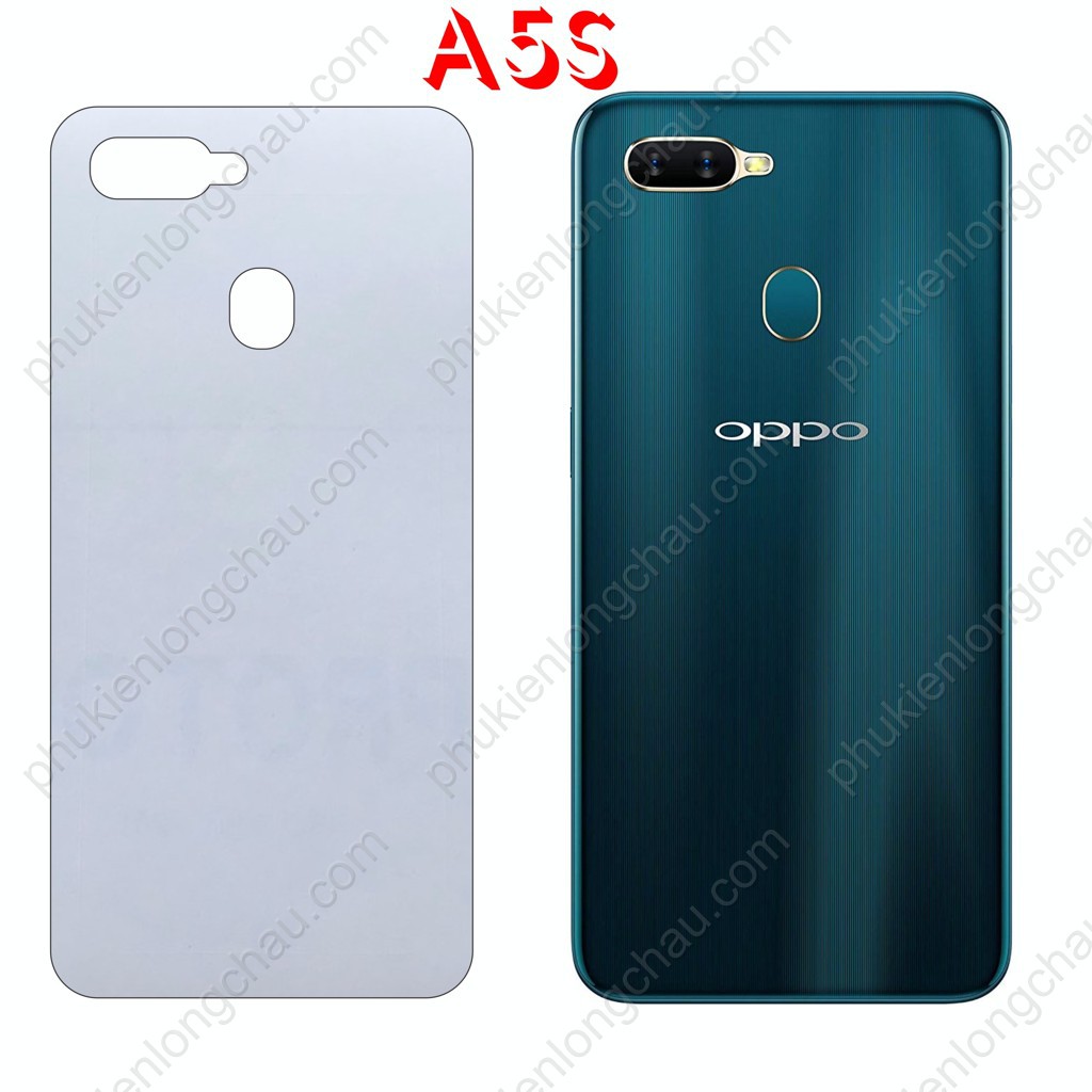 Miếng Dán Lưng Oppo A5s - A7 - A12 Decal Trong Nhám Chống Vân Tay