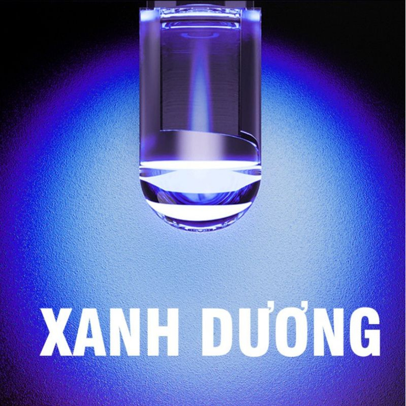 1 bóng LED T10 sáng tốt ĐÚC KÍNH như zin lắp mặt đồng hồ, demi, xi nhan xe máy ô tô