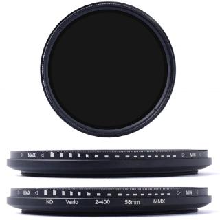 58mm Fader Neutral Density Adjustable Variable ND Filter ND2-ND400 + Case---LF304