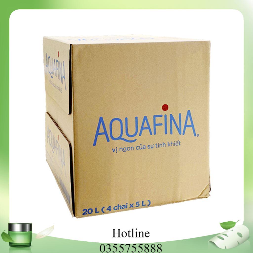 Thùng 4 chai nước tinh khiết Aquafina 5 lít