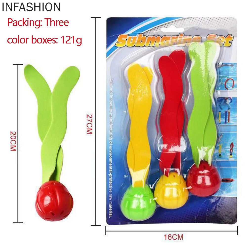 Set 3 Cỏ Biển Nhiều Màu Sắc Đồ Chơi Dưới Nước Cho Bé