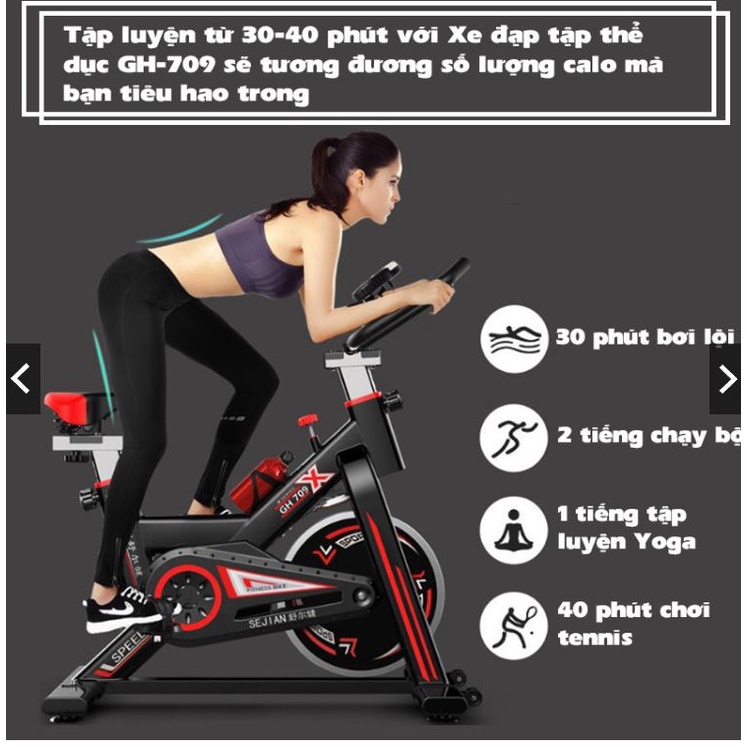 Xe đạp tập thể dục Air bike GH-709 thiết kế mới  phiên bản hoa kỳ