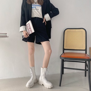 GIÀY BỐT ULZZANG ĐẾ RĂNG CƯA 5CM CÓ ẢNH THẬT [ORDER]