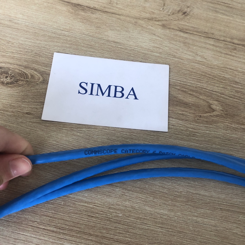 1 sợi Cáp mạng Cat6/ Dây nhảy mạng CAT6, dài 3met, màu blue, 2 đầu đúc, Commscope AMP  chính hãng, PN: NPC06UVDB-BL010F
