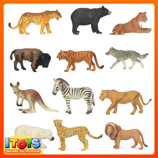 Mô hình động vật cho trẻ em, 9cm | Đồ chơi mô hình động vật giúp trẻ nhận biết con vật. ITOYS | DV19