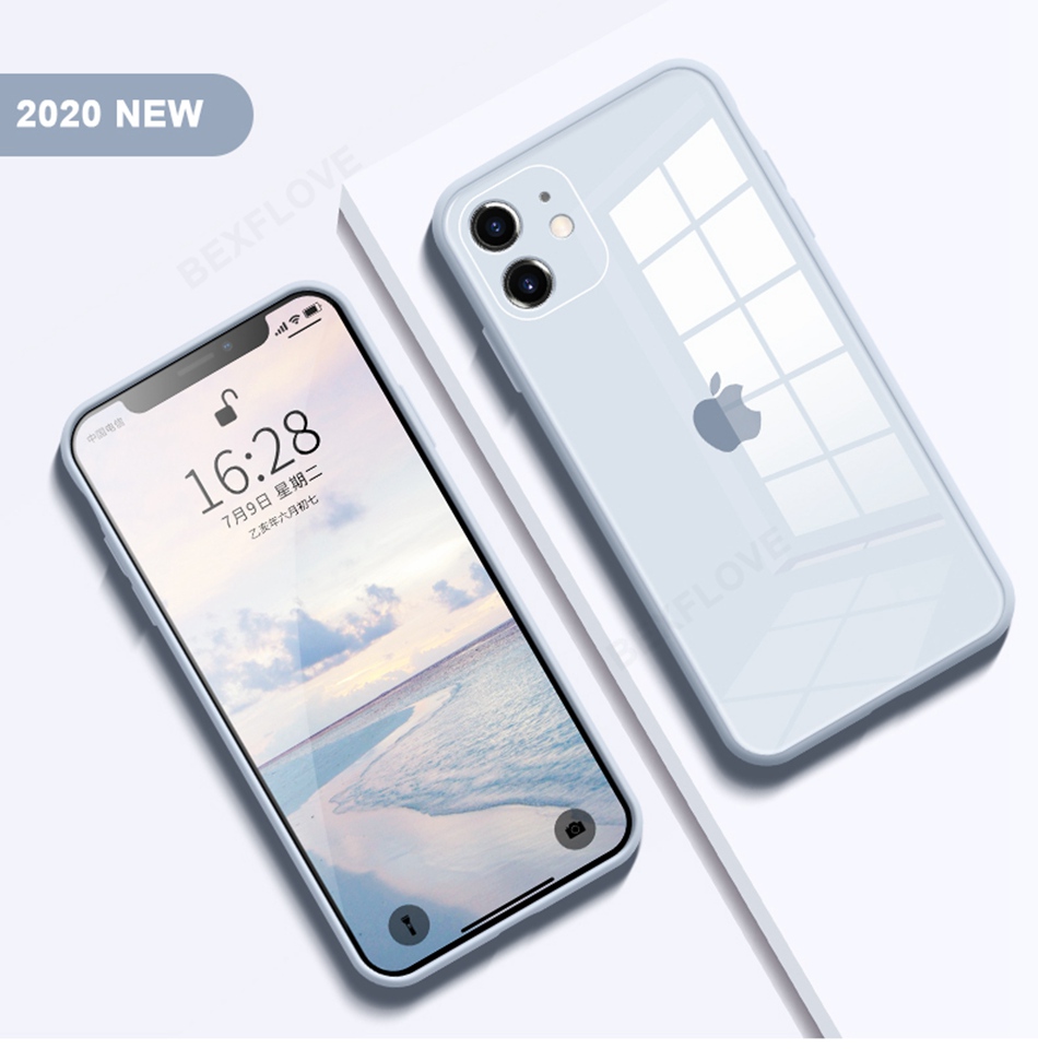 Ốp điện thoại cường lực cứng cho IPhone 11 12 Pro Max 7 8 Plus SE 2020 2 X XR XS MAX 12mini 7plus 8plus | BigBuy360 - bigbuy360.vn