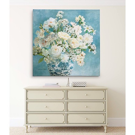 Tranh canvas hoa tĩnh vật hiện đại treo tường, trang trí phòng khách, phòng ăn