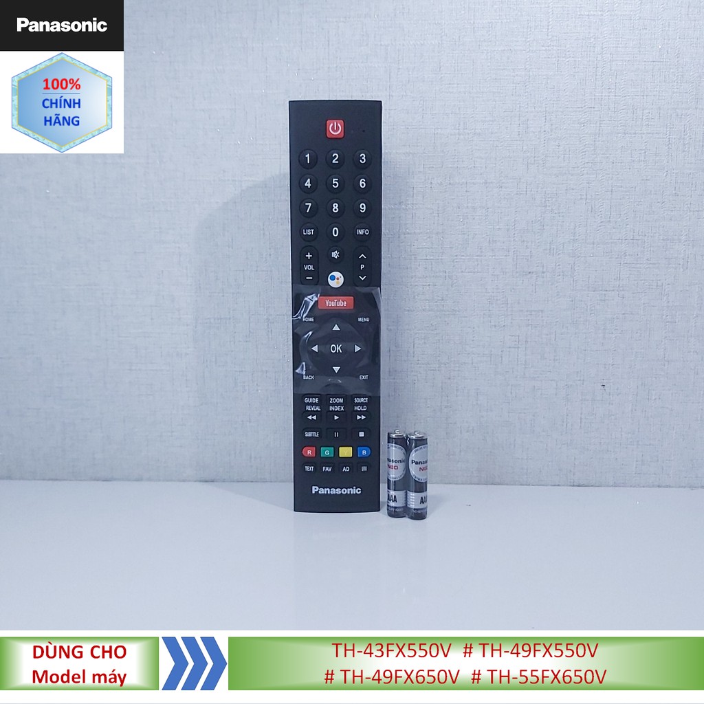 Phụ kiện [Remote chính hãng] Điều khiển tivi Panasonic model TH-43FX550V  # TH-49FX550V  # TH-49FX650V  # TH-55FX650V