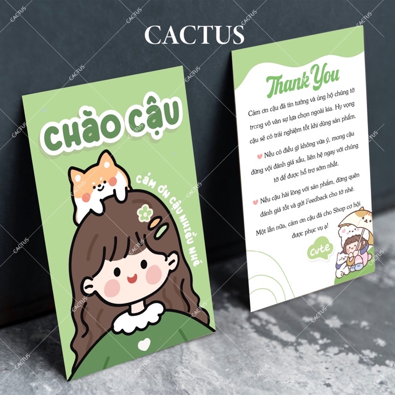 Combo 100 Card Cảm Ơn Khách Hàng, Thiệp Cảm Ơn, Card Thank You