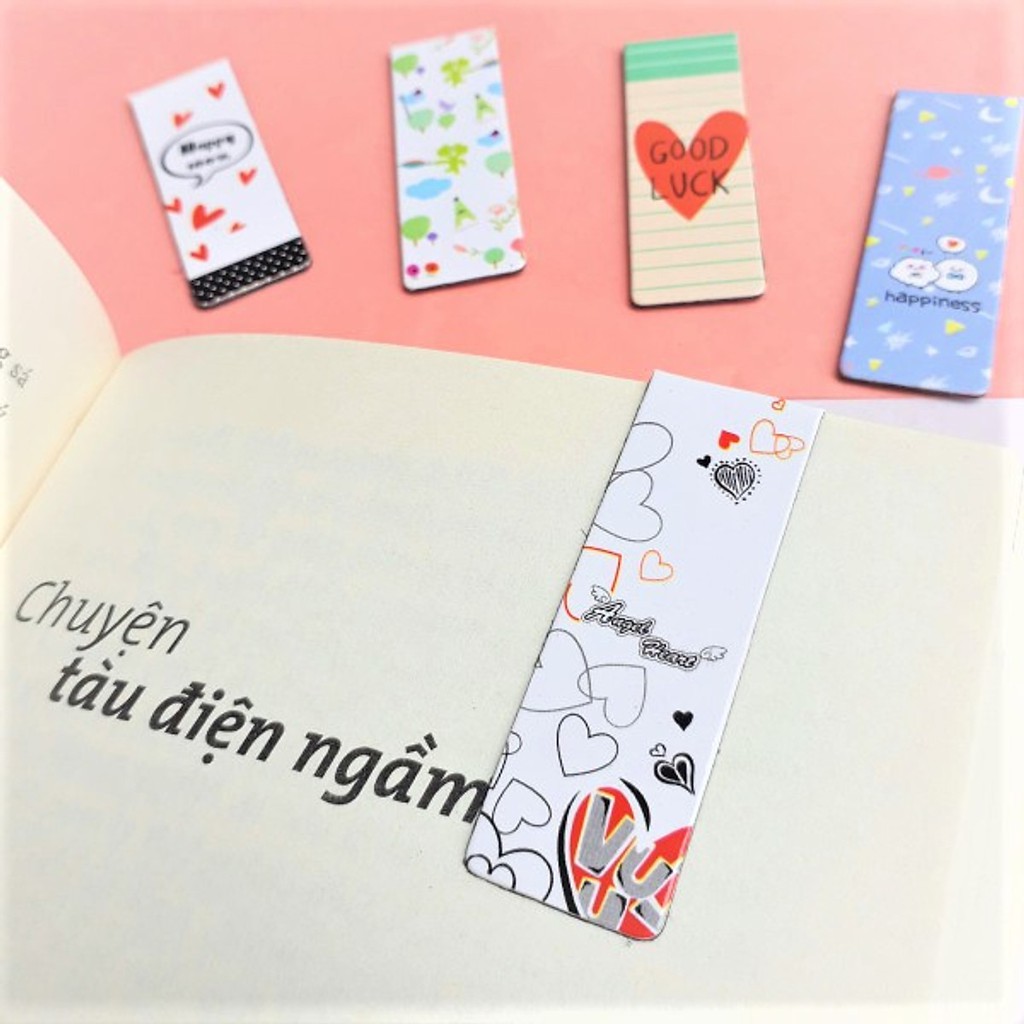 Bộ 6 Đánh Dấu Sách Kẹp Sách Bookmark Nam Châm Chủ Đề Đánh Yêu Được Chọn Mẫu