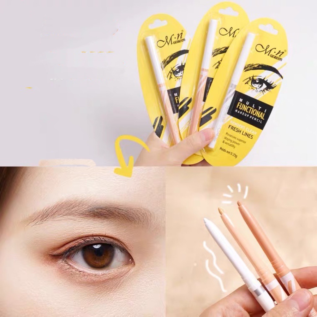 Bút chuyên kẻ bọng mắt MENOW bút xoáy mềm đầu nhỏ che khuyết điệm mụn thâm màu nude