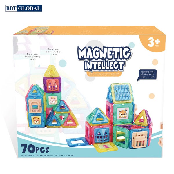 Đồ chơi xếp hình nam châm thông minh 130 chi tiết CLB-4