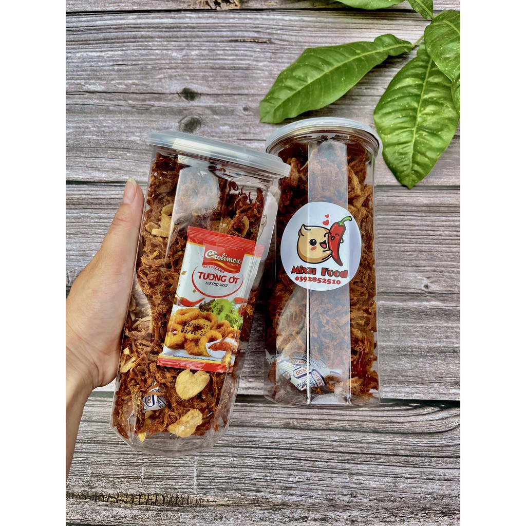Khô heo cháy tỏi hũ 300g, Ăn vặt MiXu Food- đồ khô (LOẠI 1 THƯỢNG HẠNG)- Hoàn đổi 100% nếu ko đúng mô tả | BigBuy360 - bigbuy360.vn