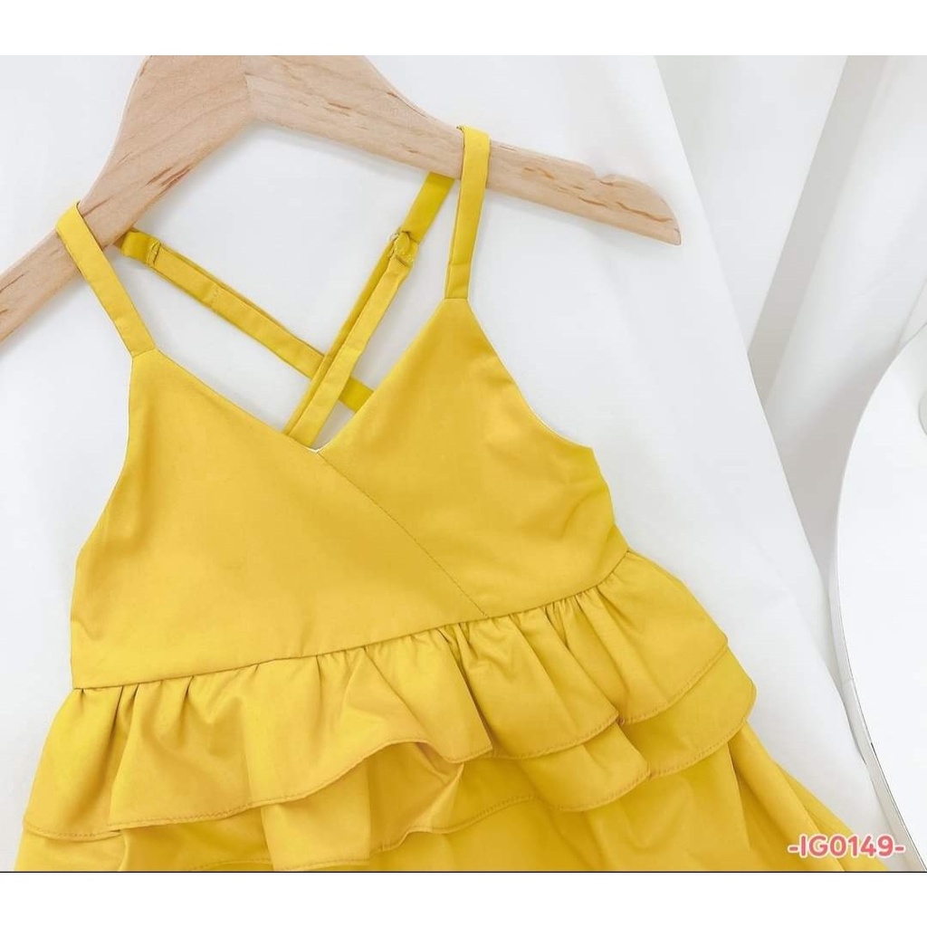 váy cho bé gái, váy 2 dây siêu xinh, phong cách hàn quốc, MAMI KID