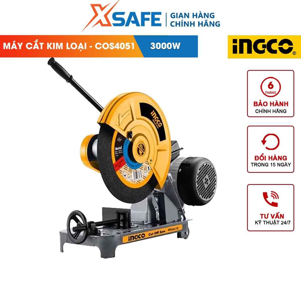 Máy cắt sắt INGCO COS5041, công suất đầu vào 3000W-4HP, điện thế 220-240V, góc sắt 100x10mm - [XSAFE]
