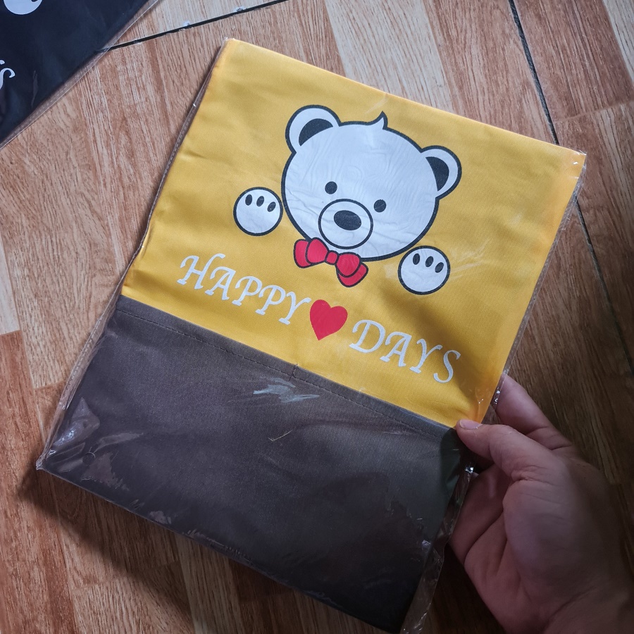 Tạp dề nấu ăn pha chế phục vụ đa năng hàn quốc hình gấu cute chống thấm nước - Movava