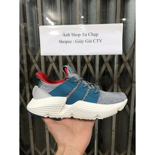 Giày thể thao PRO xám vạch xanh
