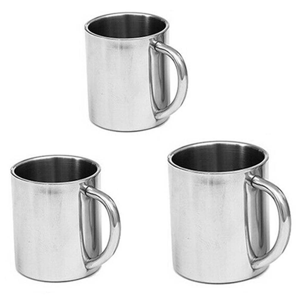 Cốc uống nước bằng thép không gỉ 220 / 300 / 400ml tiện dụng