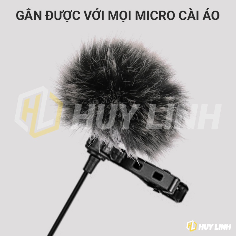 Bông Lọc gió cho micro cài áo Boya M1 MM1 M1DM - Giảm tiếng ồn rít lọc âm