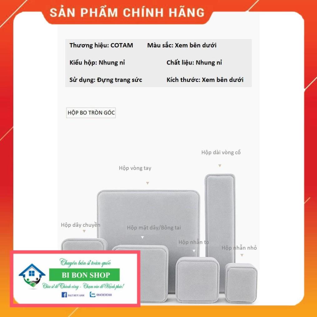 [H4N1-Giá xưởng] COMBO 20 Hộp nhẫn đơn - Hộp đựng trang sức bọc nhung cao cấp kiểu nắp gập