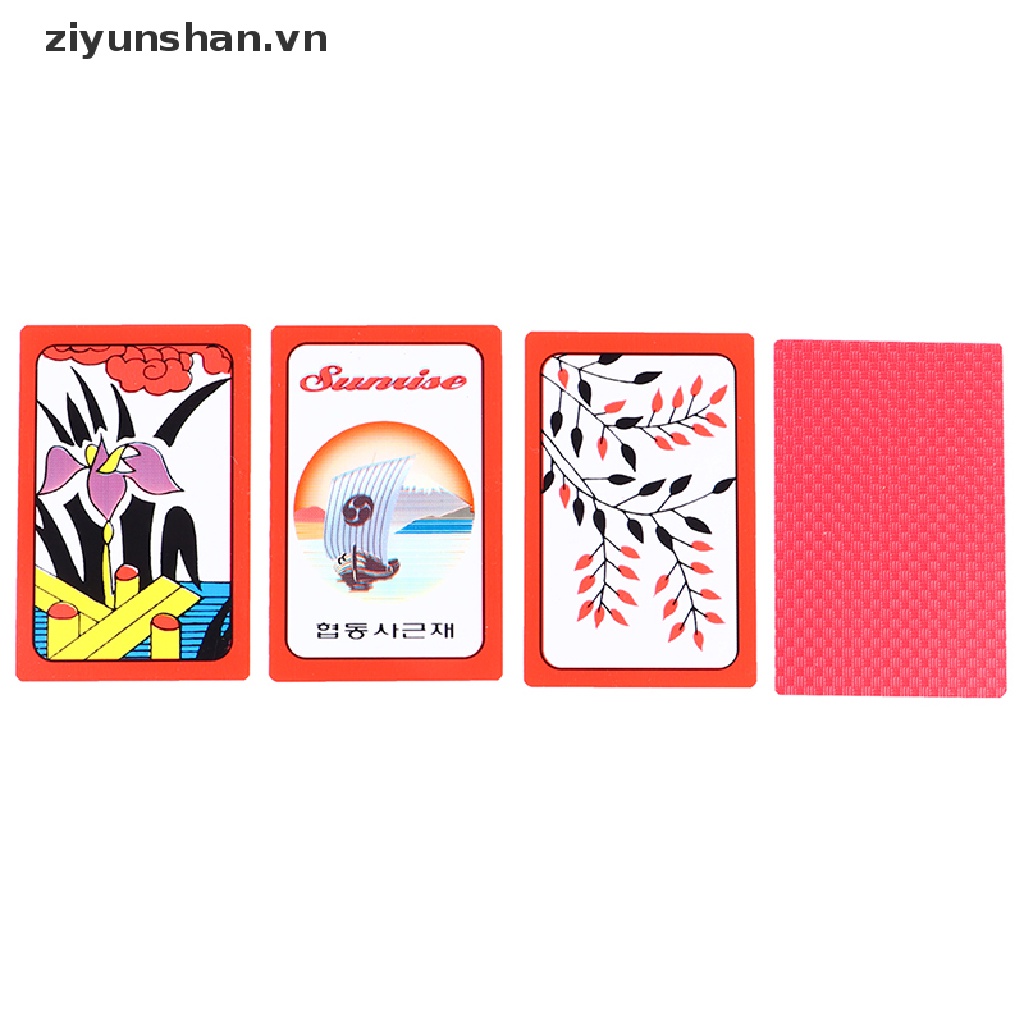 Bộ Trò Chơi Mạt Chược ziyunshan Go Stop Hanafuda Kiểu Nhật Hàn Dễ Thương