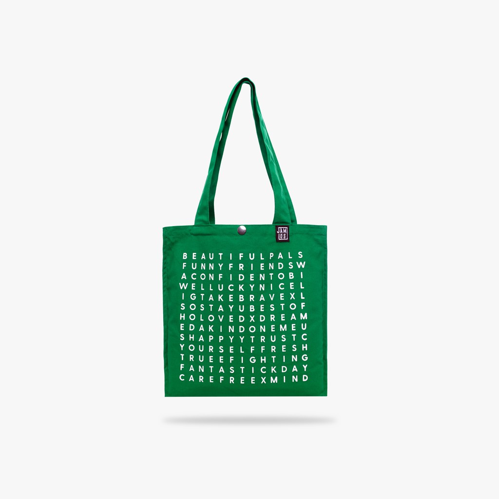 [LAST CHANCE] Túi tote vải canvas in ô chữ làm quà tặng Crossword Tote JAMLOS