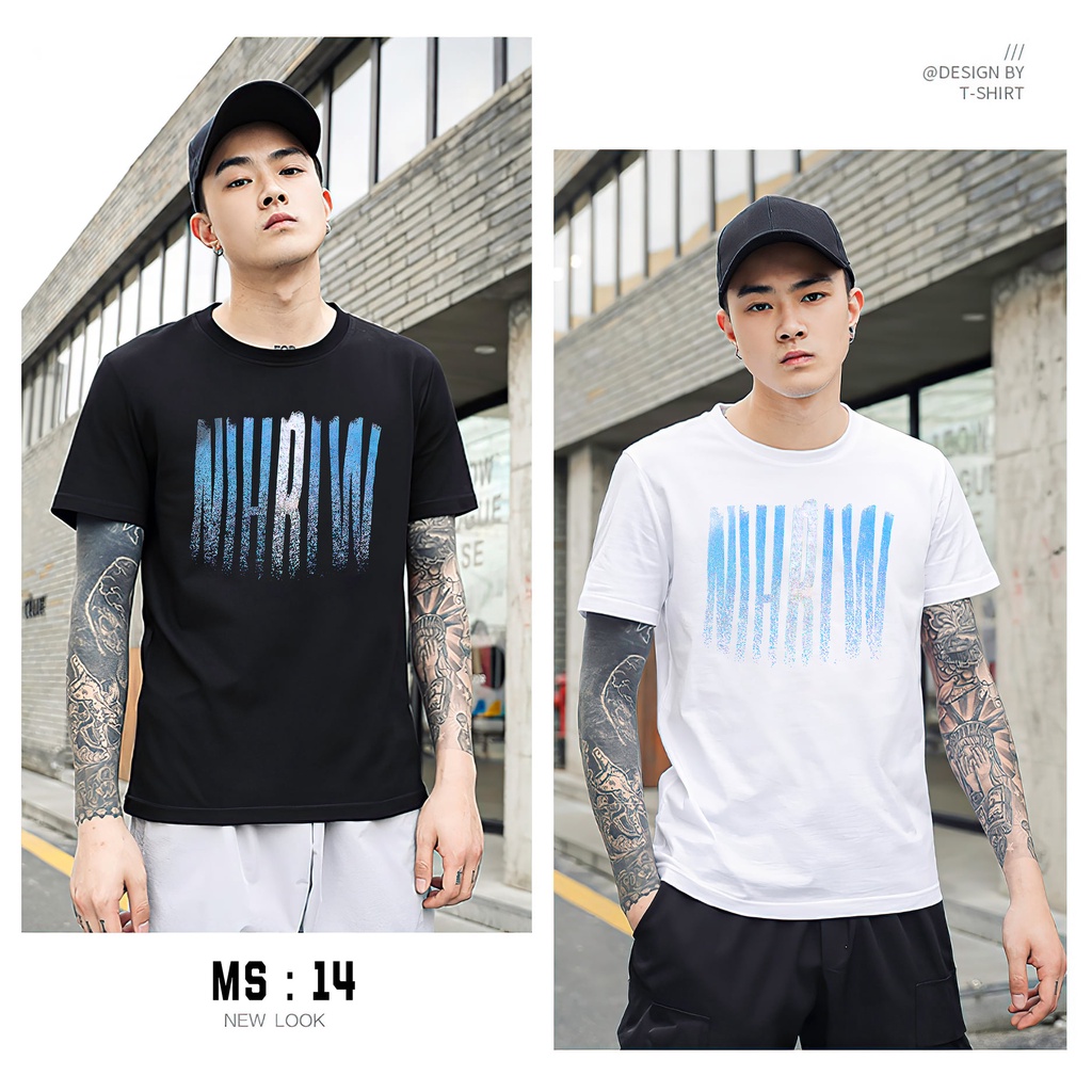 [ Mã 13-18] Áo Thun Nam Cổ Tròn vải Cotton co giãn dày dặn