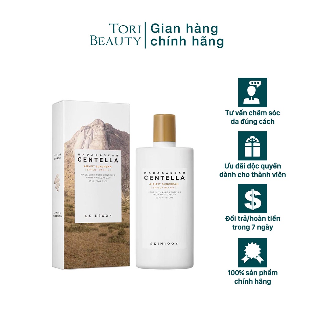 Kem chống nắng Skin1004 Madagascar Centella Air-Fit Suncream spf50+ PA++++ 50ml