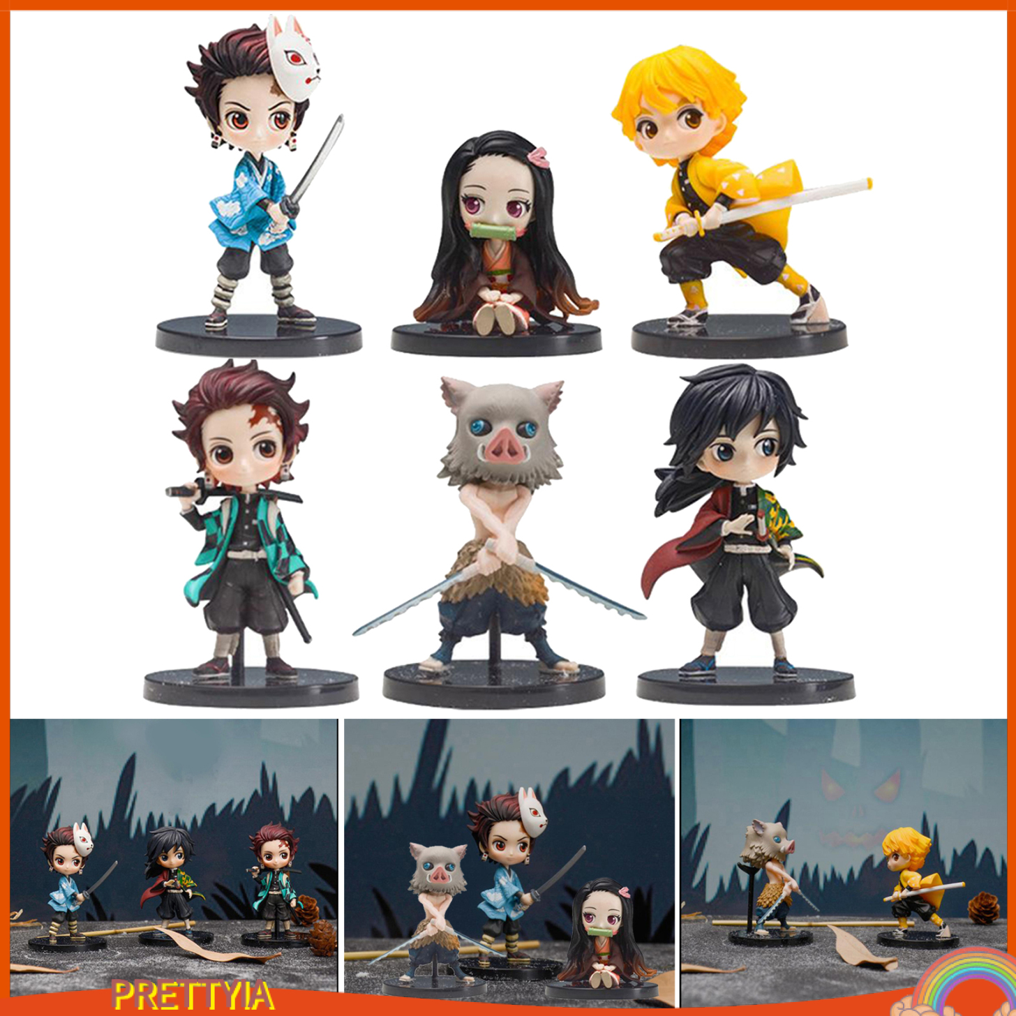 Set 3 Mô Hình Nhân Vật Phim Anime Độc Đáo Chất Lượng Cao