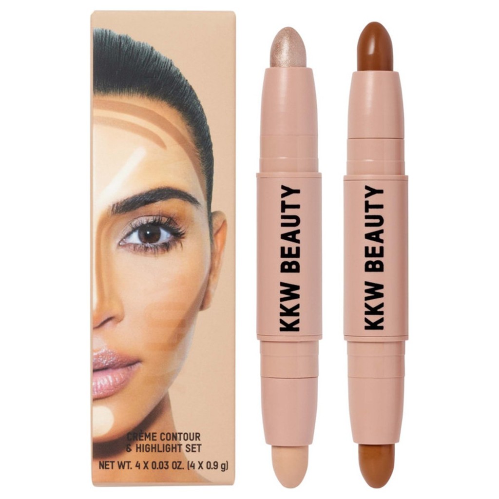 KKW Beauty - Set 2 Cây Tạo Khối Bắt Sáng Hai Đầu KKW Beauty - Creme Contour & Highlight Set | BigBuy360 - bigbuy360.vn