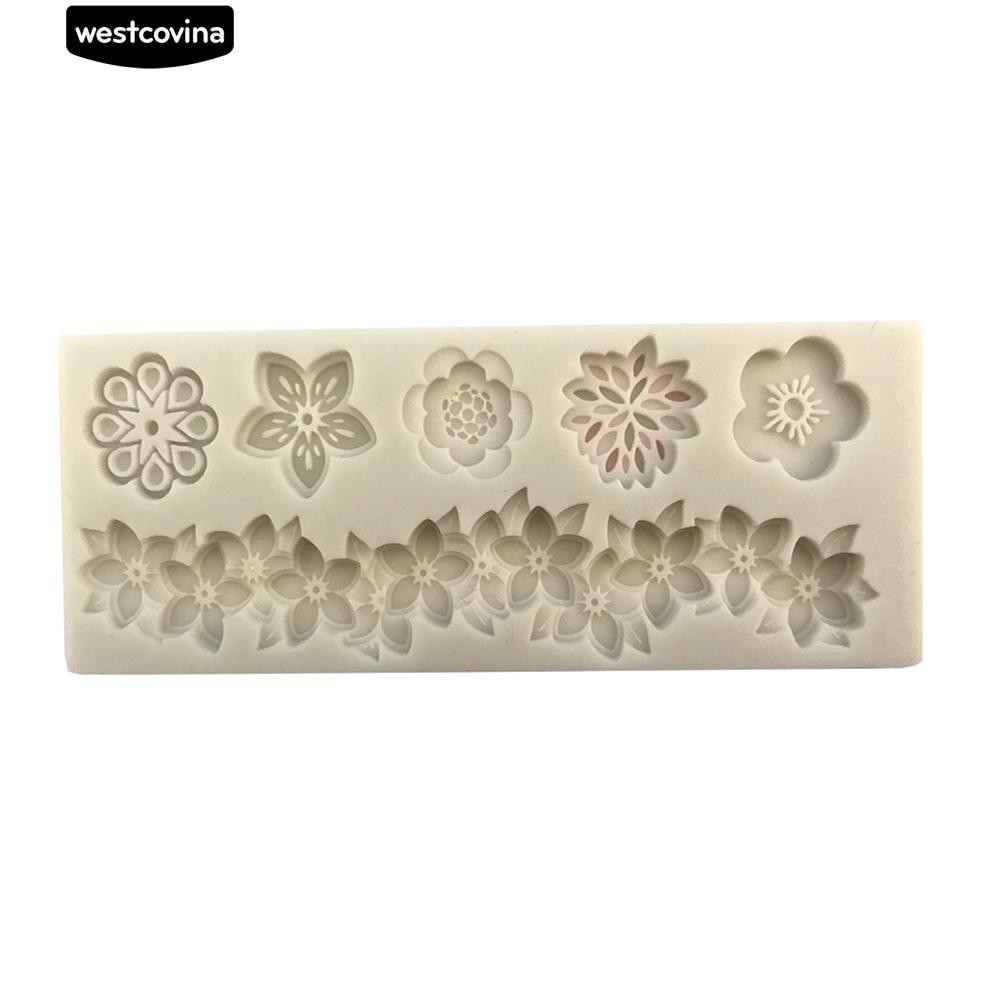 Khuôn Silicon Làm Kẹo Đường Hình Bông Hoa