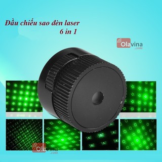 Đầu chiếu sao đèn Laser 6 in 1