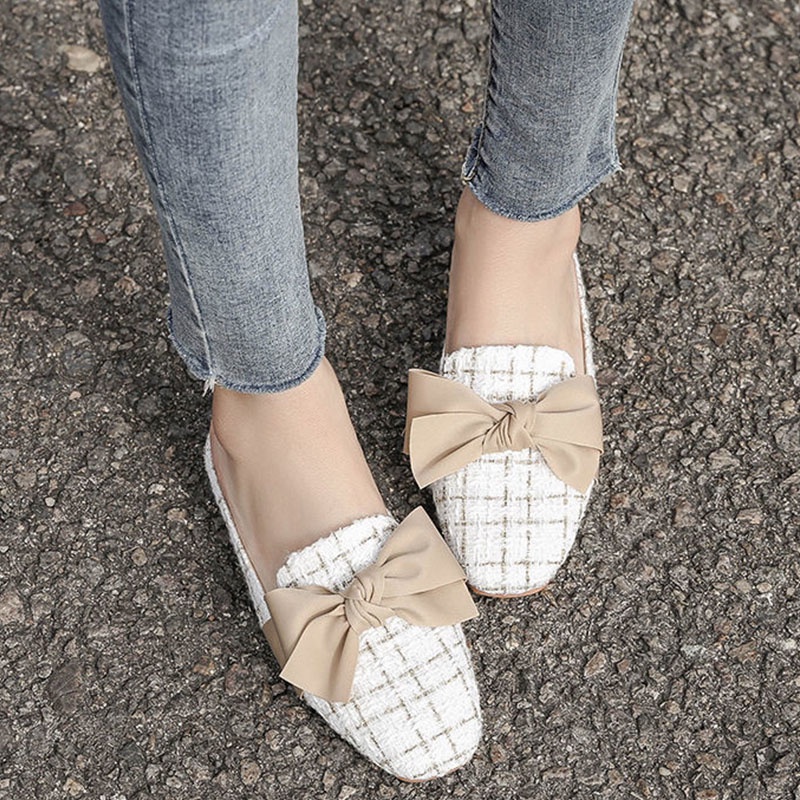 Big Size 35-43 Dép sục nữ XIELUAIZTA mũi nhọn hở gót cao 1cm nhiều màu
